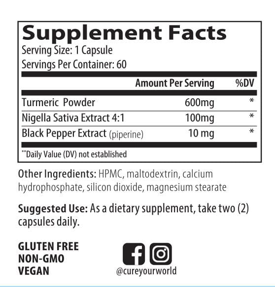 Organic Turmeric Black Seed Cureyourworld Organic Turmeric Black Seed Cureyourworld